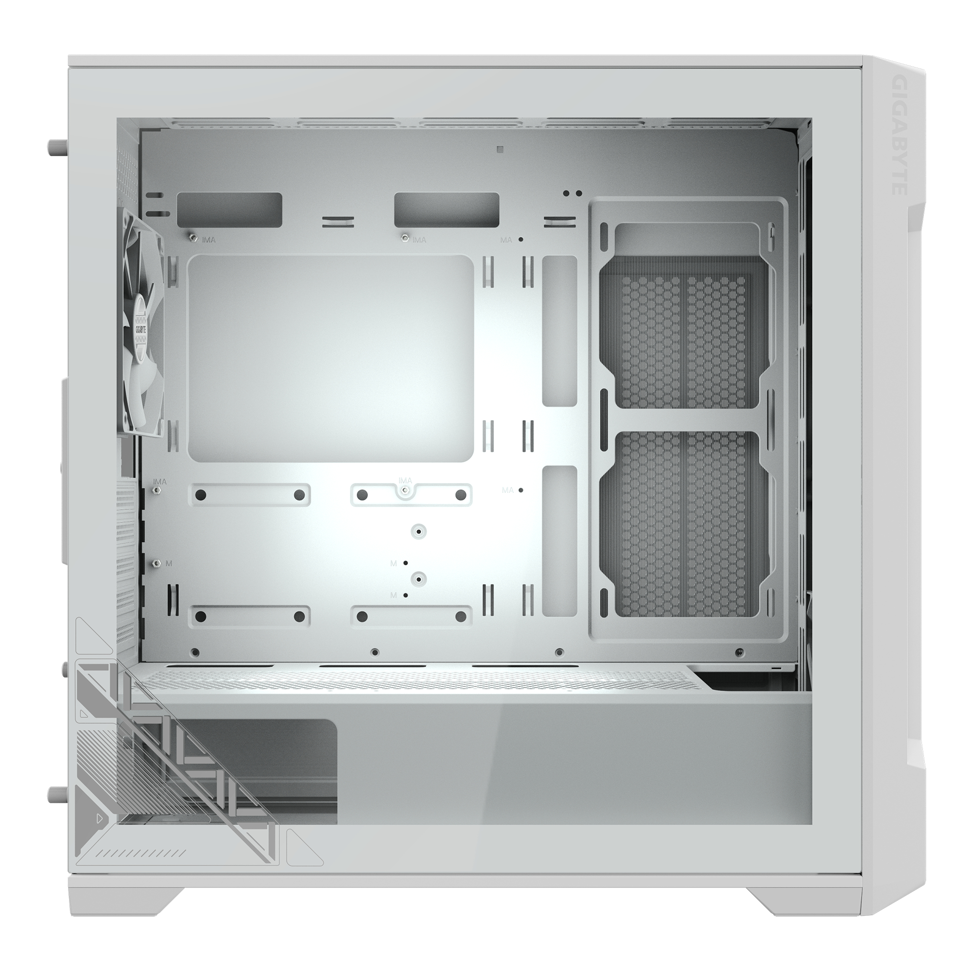 GIGABYTE C102 GLASS ICE MID CASE WHITE - Image 6