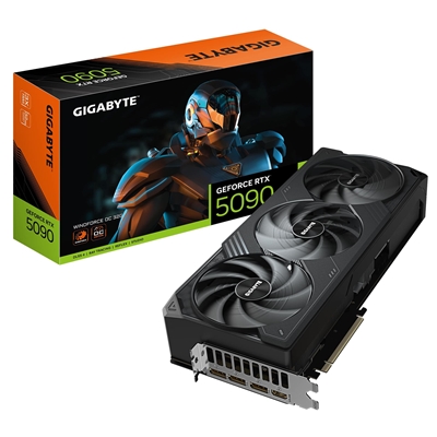 Gigabyte NVIDIA GeForce RTX 5090 WINDFORCE OC 32G Graphics Card, 32GB GDDR7, 21760 CUDA Cores, 2467 MHz Core Clock, Triple Fan, 3x DisplayPorts / 1x HDMI Port - Image 2