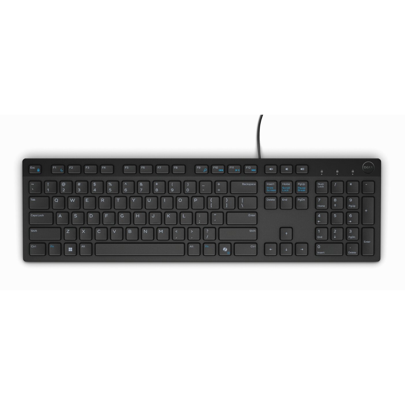 Dell KB216 Wired Multimedia Keyboard, Full-Size Keyboard, USB Plug-and-Play, Compatible with PC and Laptop, QWERTY, UK English Layout, Black - Image 3