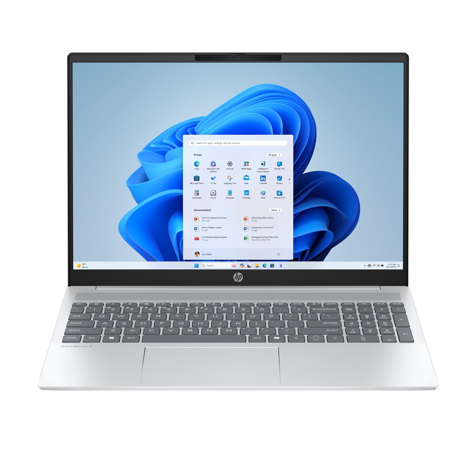 HP OmniBook 5 Laptop 16-ba1506sa, 16 Inch 2k IPS Screen, Intel i3-1315U Processor, 8GB RAM, 512GB SSD, Windows 11 Home - Image 3