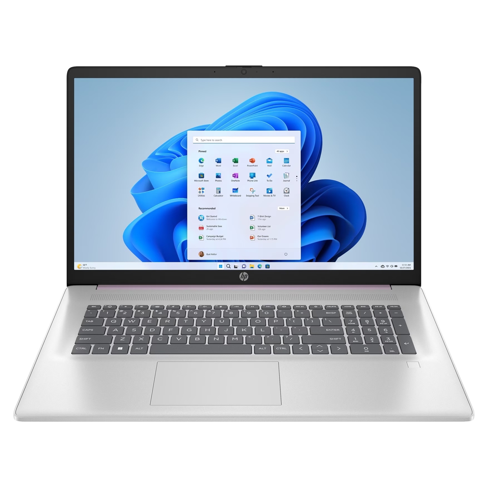 HP 17-cp2009na Laptop, 17.3 Inch Full HD Screen, AMD Ryzen 3-7320U Processor, 8GB RAM, 512GB SSD, Radeon Graphics, Windows 11 Home - Image 3