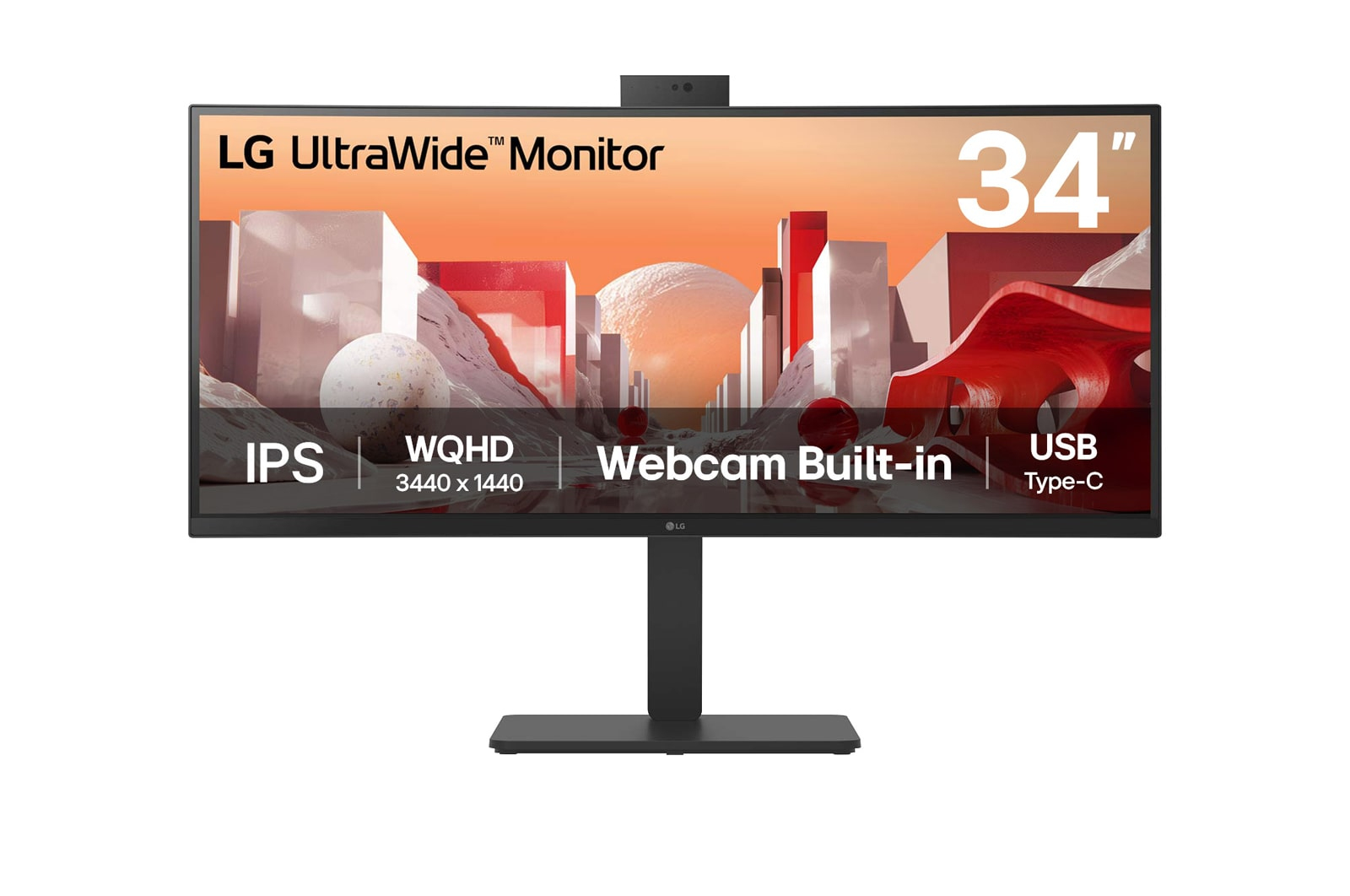 LG 23.8 IPS MON CUR SPK WCAM 34BA85QE-B