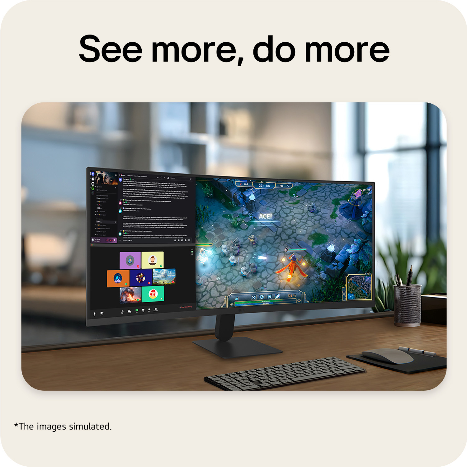 LG 27 VA MONITOR CURVED 34U601B-B - Image 2