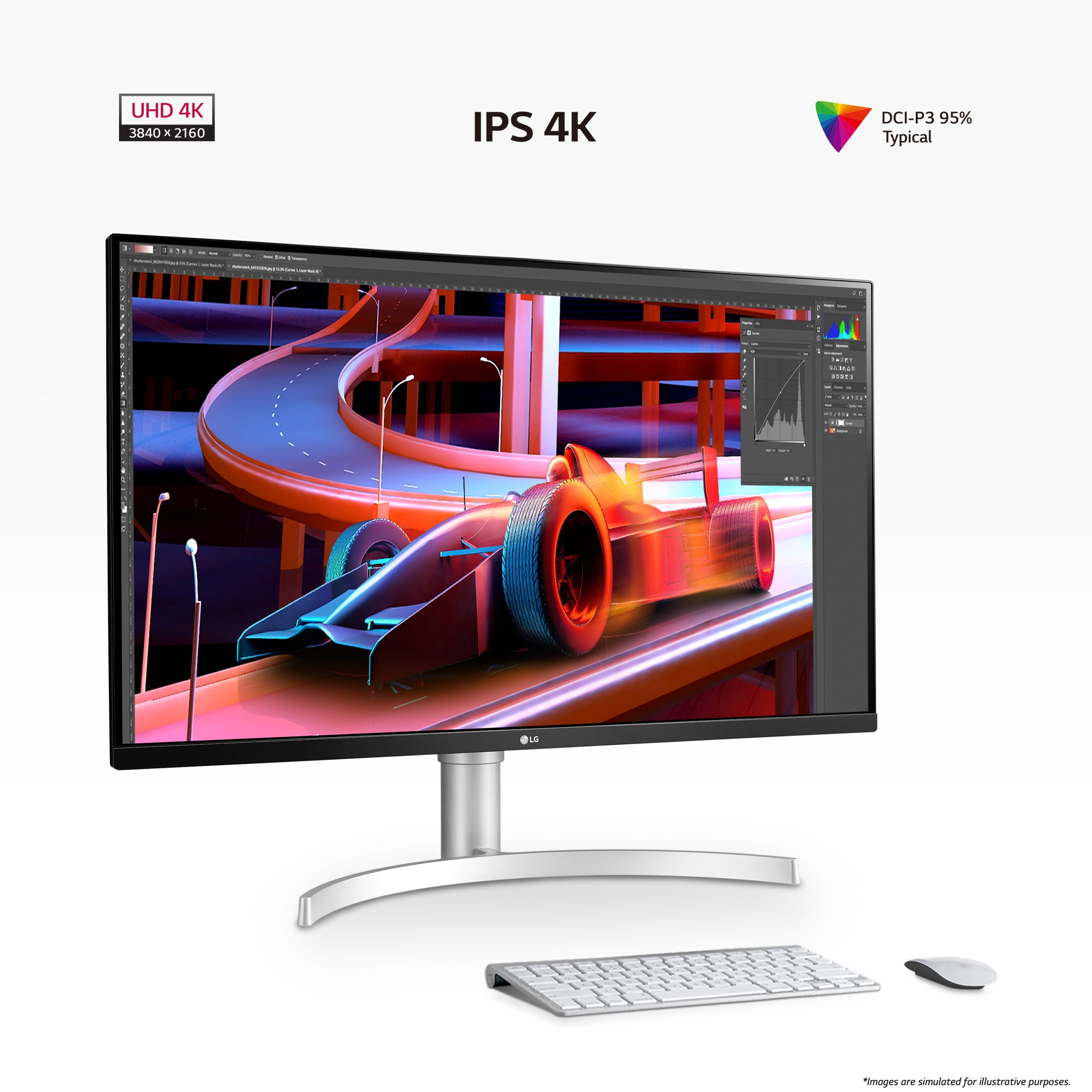 LG 31.5 IPS MONITOR SPK 32UN650K-W - Image 3