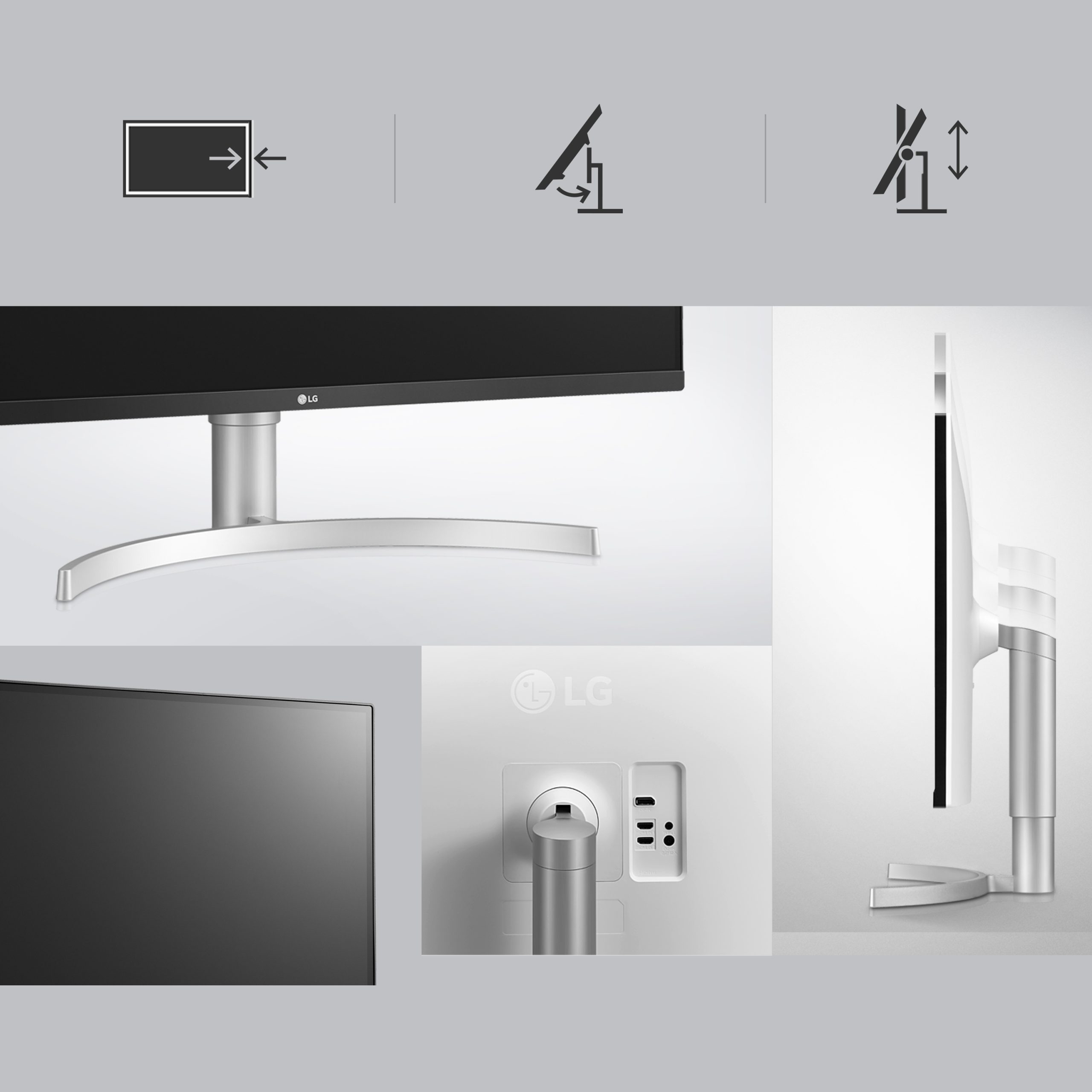 LG 31.5 IPS MONITOR SPK 32UN650K-W - Image 5