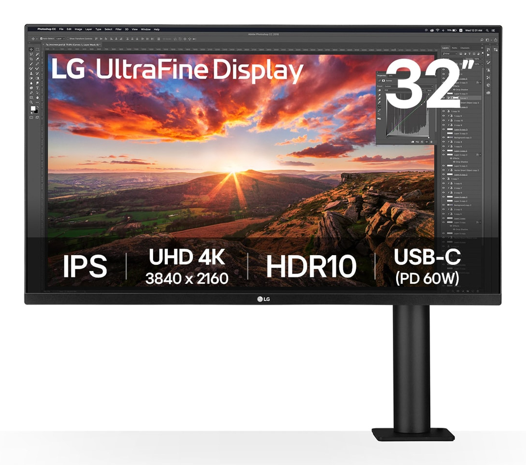 LG 31.5 VA MONITOR SPK 32UN880K-B