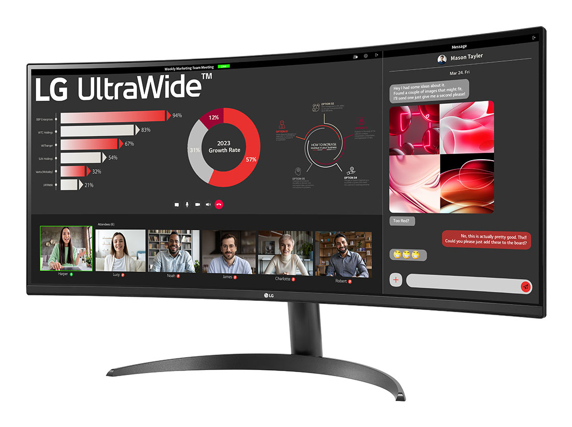 LG 34 VA MONITOR CURVED 34WR50QK-B - Image 2