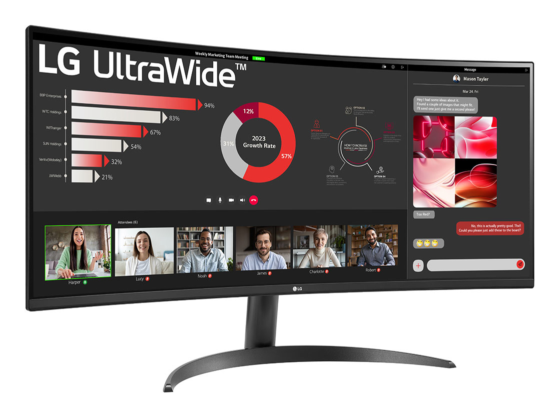 LG 34 VA MONITOR CURVED 34WR50QK-B - Image 3