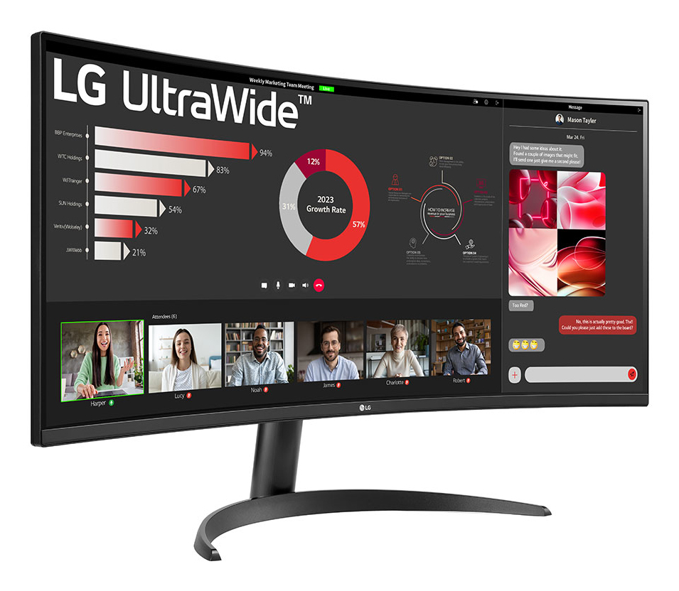 LG 34 VA MONITOR CURVED 34WR50QK-B - Image 4
