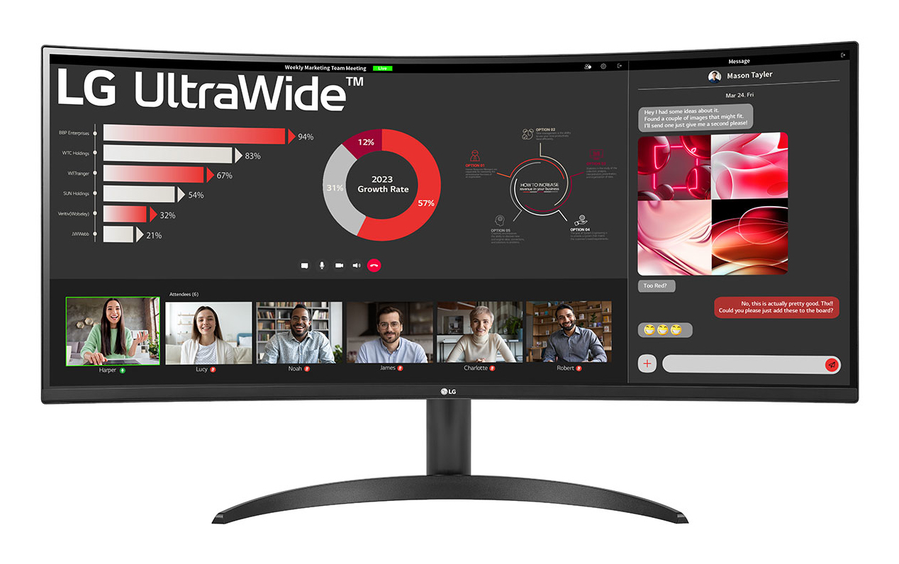 LG 34 VA MONITOR CURVED 34WR50QK-B - Image 5