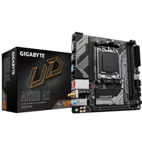 Gigabyte A620I AX (rev. 1.0) AMD AM5 Socket Motherboard, Mini-ITX, 2x DDR5 Slots, 1x M.2 Socket, 2.5GbE LAN, Wi-Fi 6E, 1 x DisplayPort / 1x HDMI Port