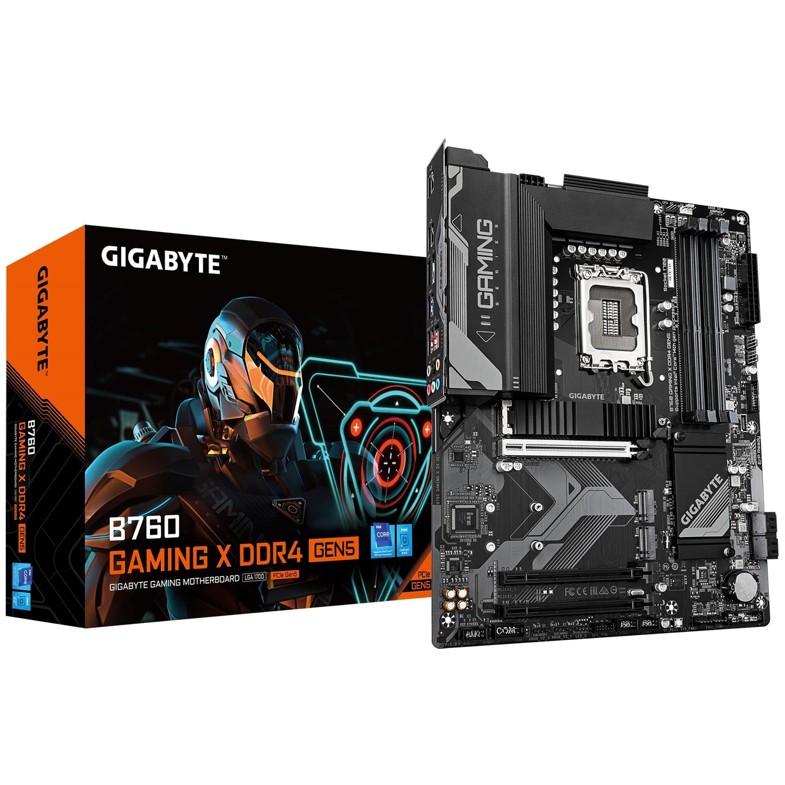 Gigabyte B760 GAMING X DDR4 GEN5 Intel 1700 Socket Motherboard, ATX, 4x DDR4 Slots, 3x M.2 Sockets, Fitted I/O Shield, 2.5GbE LAN, 1x DisplayPort / 1x HDMI Port - Image 3