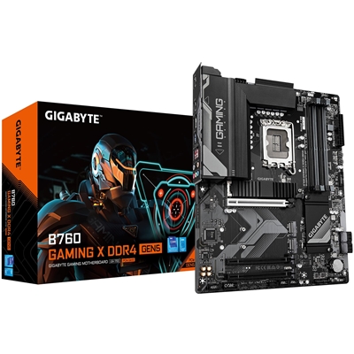 Gigabyte B760 GAMING X DDR4 GEN5 Intel 1700 Socket Motherboard, ATX, 4x DDR4 Slots, 3x M.2 Sockets, Fitted I/O Shield, 2.5GbE LAN, 1x DisplayPort / 1x HDMI Port - Image 2