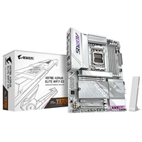 Gigabyte X870E AORUS ELITE WIFI7 ICE AMD AM5 Socket Motherboard, ATX, 4x DDR5 Slots, 4x M.2 Sockets, Fitted I/O Shield, 2.5GbE LAN, Wi-Fi 7, 1x HDMI Port / 2x USB-C (USB4)