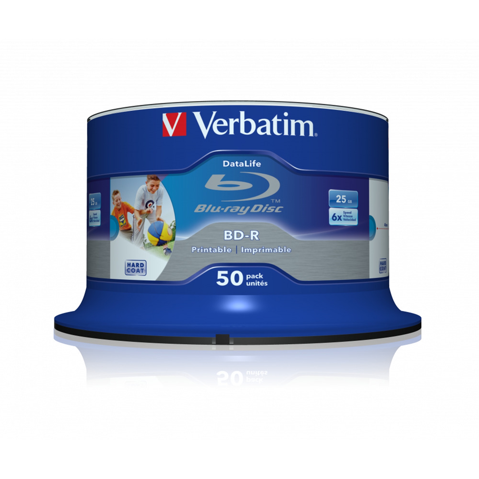 Verbatim (43812) BD-R SL Datalife 25GB 6X 50 Pack Spindle Wide Printable No ID - Image 3