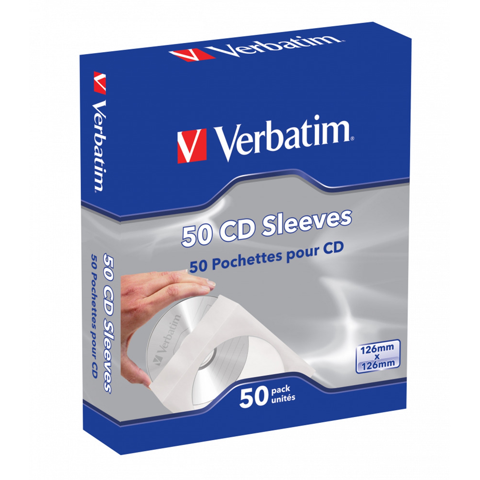 Verbatim (49992) CD-DVD Paper Sleeves 50-Pack - Image 3