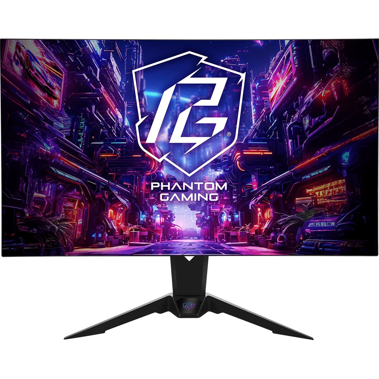 ASRock Phantom Gaming PGO32UFS 32 Inch 4K/ UHD (3840 x 2160) Flat WOLED Gaming Monitor, 240Hz 0.03ms (GTG) Response Time, 2 x HDMI 2.1; 1 x DisplayPort 1.4, 1 x Type-C (DP Alt Mode / PD 15W), Height, Swivel, Tilt Adjustment, Integrated Wi-Fi Antenna (Comp - Image 3