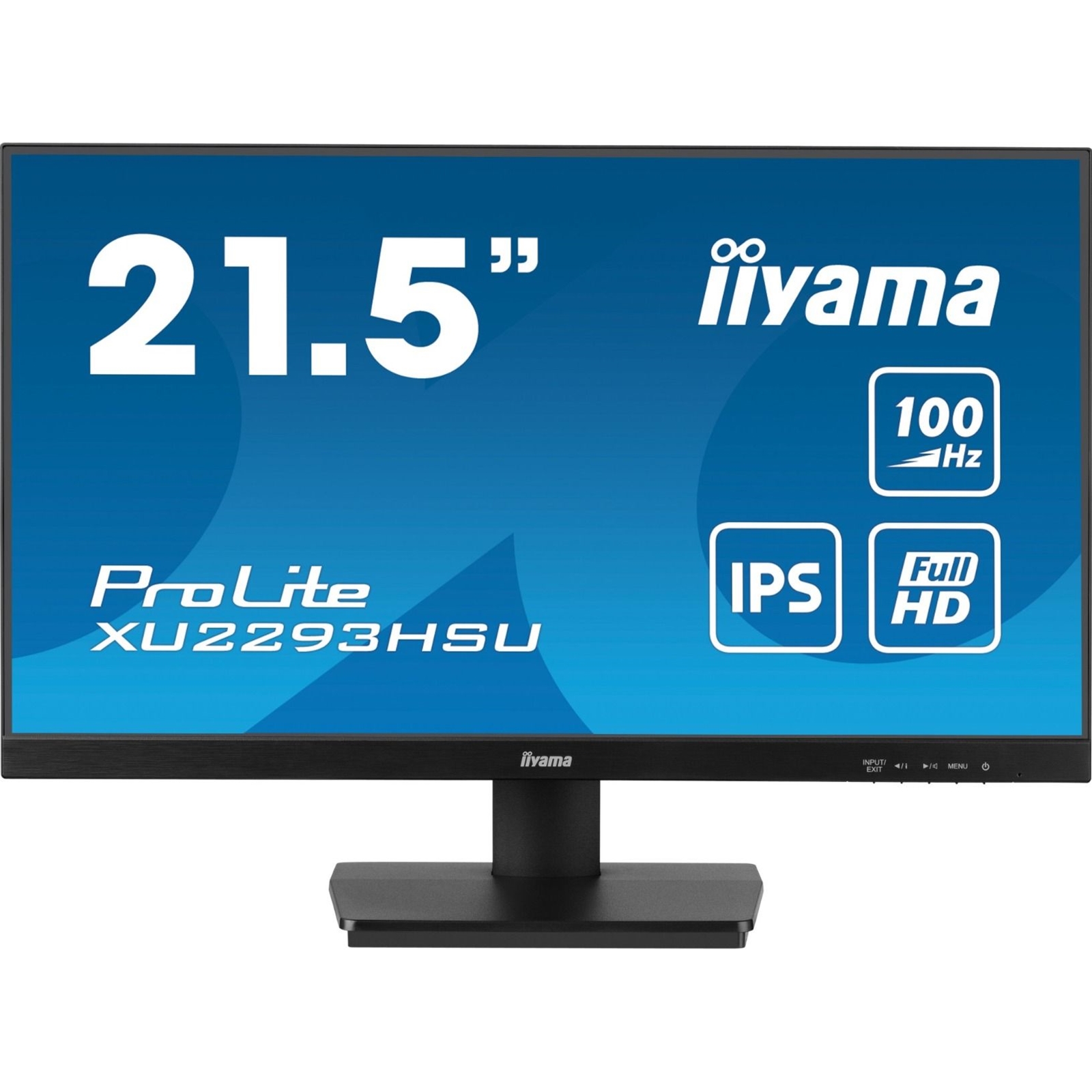 iiyama Prolite XU2293HSU-B6 22 inch IPS Monitor, Full HD, 1ms, HDMI, Display Port, 100Hz, Speakers, Black, Internal PSU, VESA - Image 3