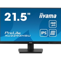 iiyama Prolite XU2293HSU-B6 22 inch IPS Monitor, Full HD, 1ms, HDMI, Display Port, 100Hz, Speakers, Black, Internal PSU, VESA