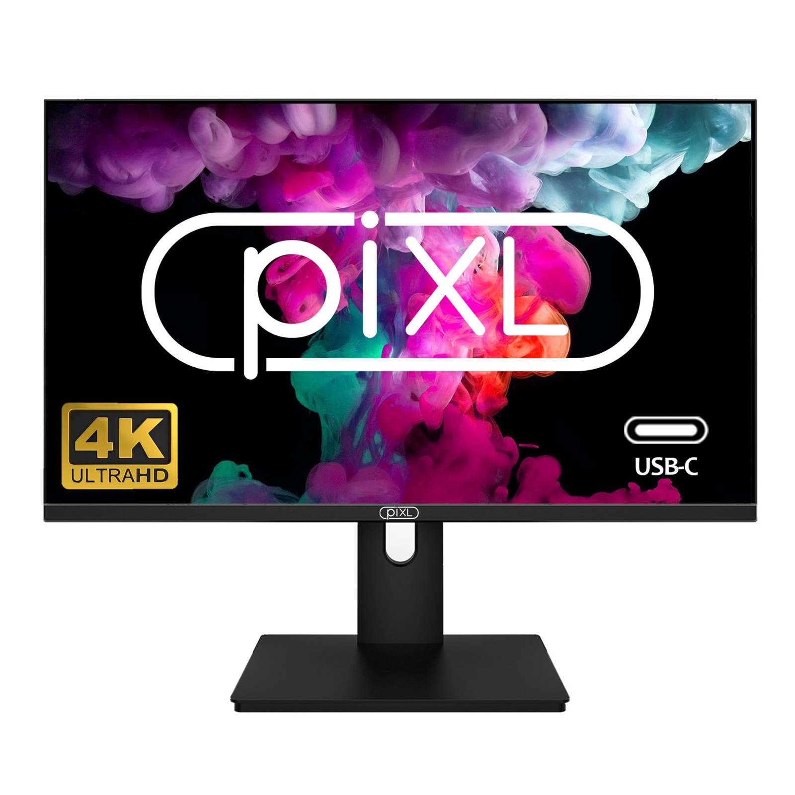 piXL PX27UDH4K 27 Inch 60Hz 4K IPS Monitor with 3840 x 2160 Resolution, 5ms Response Time, 60Hz Refresh Rate, USB-C, USB-B, USB-A, HDMI, Display Port & VESA Mount - Image 3