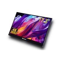 Verbatim (32239) Portable 17.3 Inch Touchscreen Monitor 4K UHD ALU, HDMI, 2x USB-C