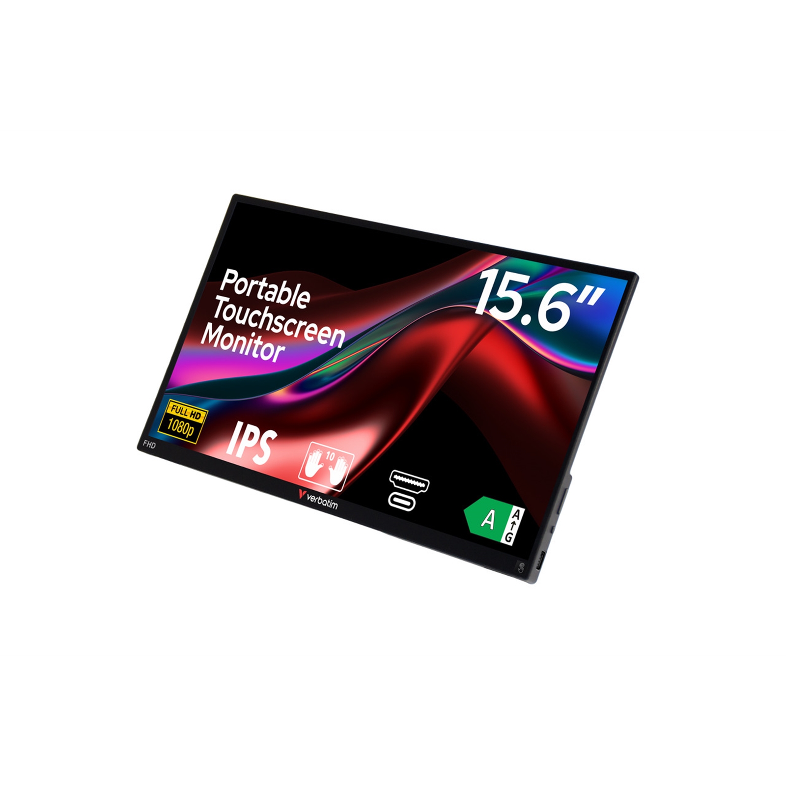 Verbatim (49592)Portable 15.6" FHD Touch Monitor ALU - Image 3