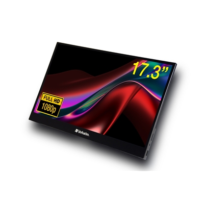 Verbatim (49593) PMT-17 Portable 17.3" FHD Touchscreen Monitor ALU - Image 2