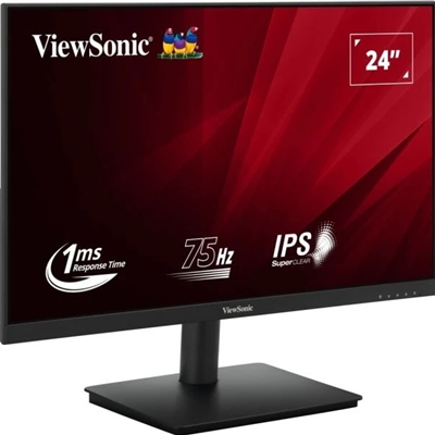 Viewsonic VA240-H-2 24 Inch IPS Monitor, Full HD, VGA, HDMI, 75Hz, 1ms, VESA, Tilt - Image 2