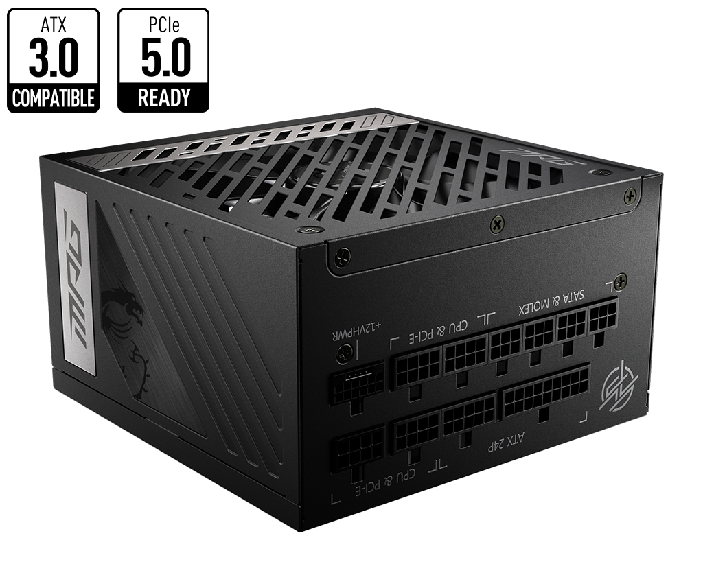 MSI 850W GOLD F/MODULAR MPG A850G PCIE5