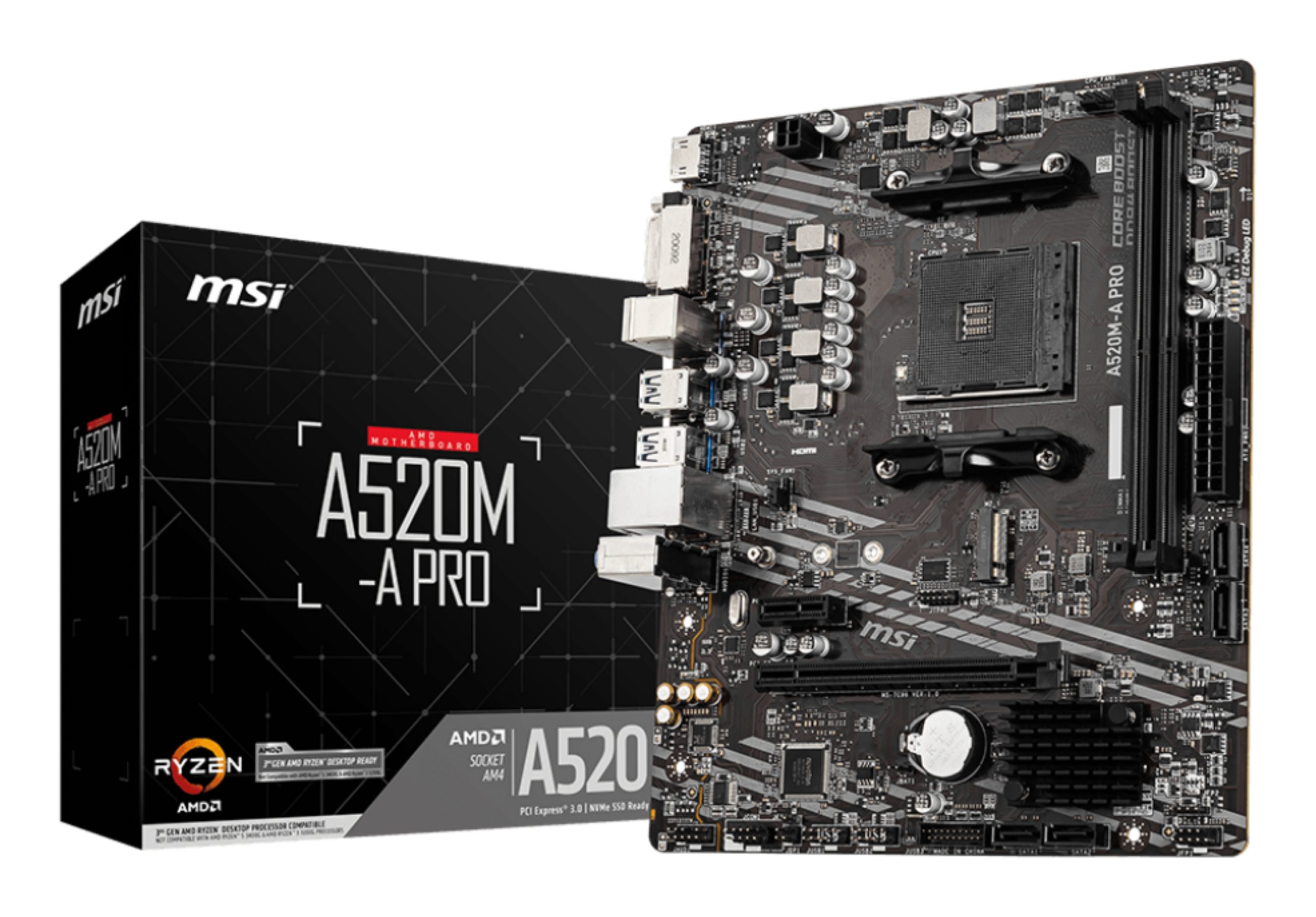 MSI AM4 A520M-A PRO M-ATX