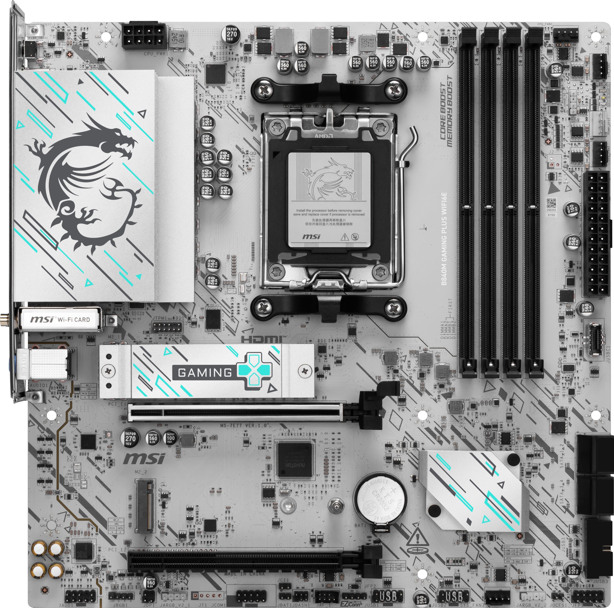 MSI AM5 B840M GAMING PLUS WIFI6E M-ATX
