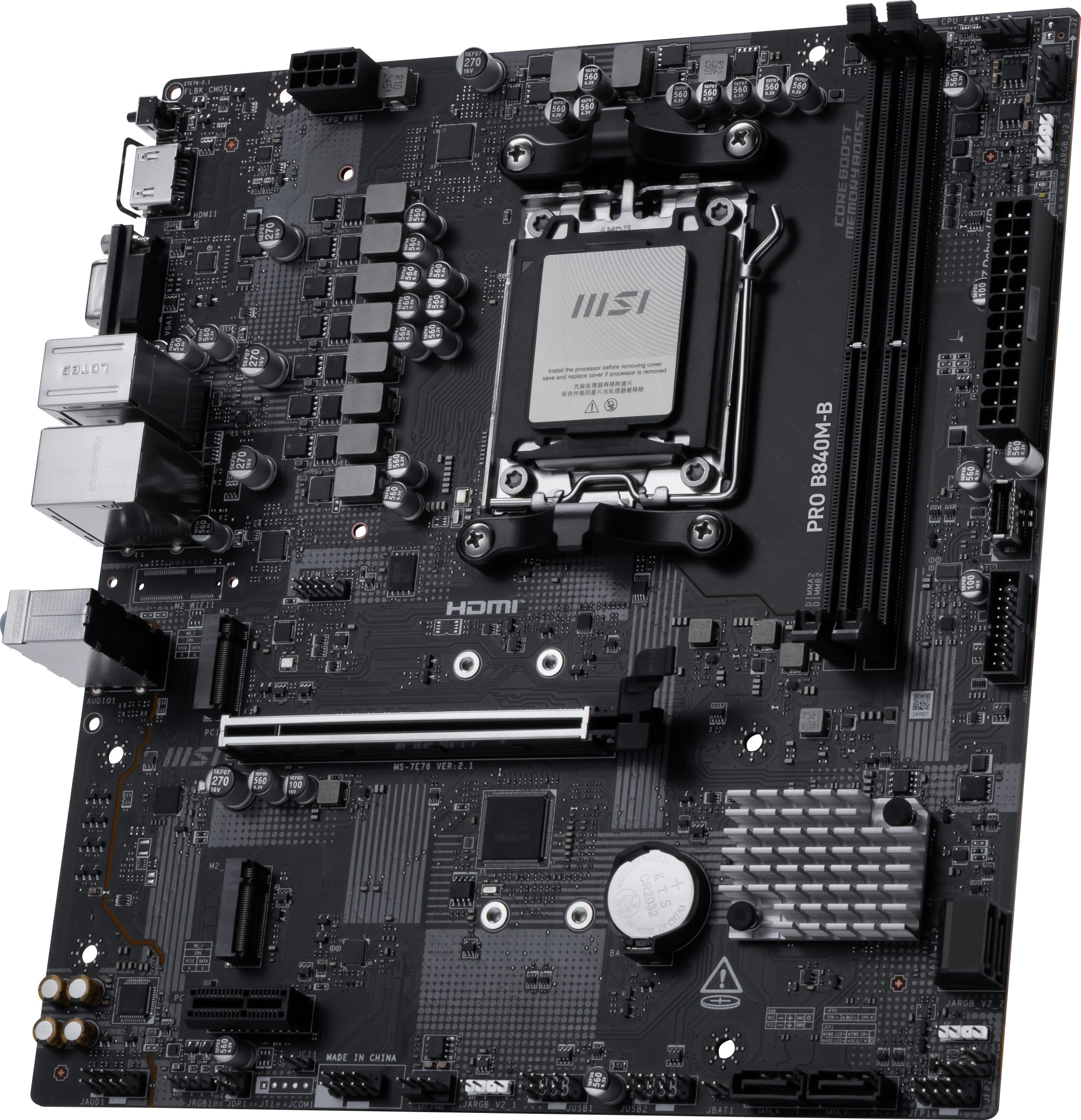 MSI AM5 PRO B840M-B M-ATX - Image 4