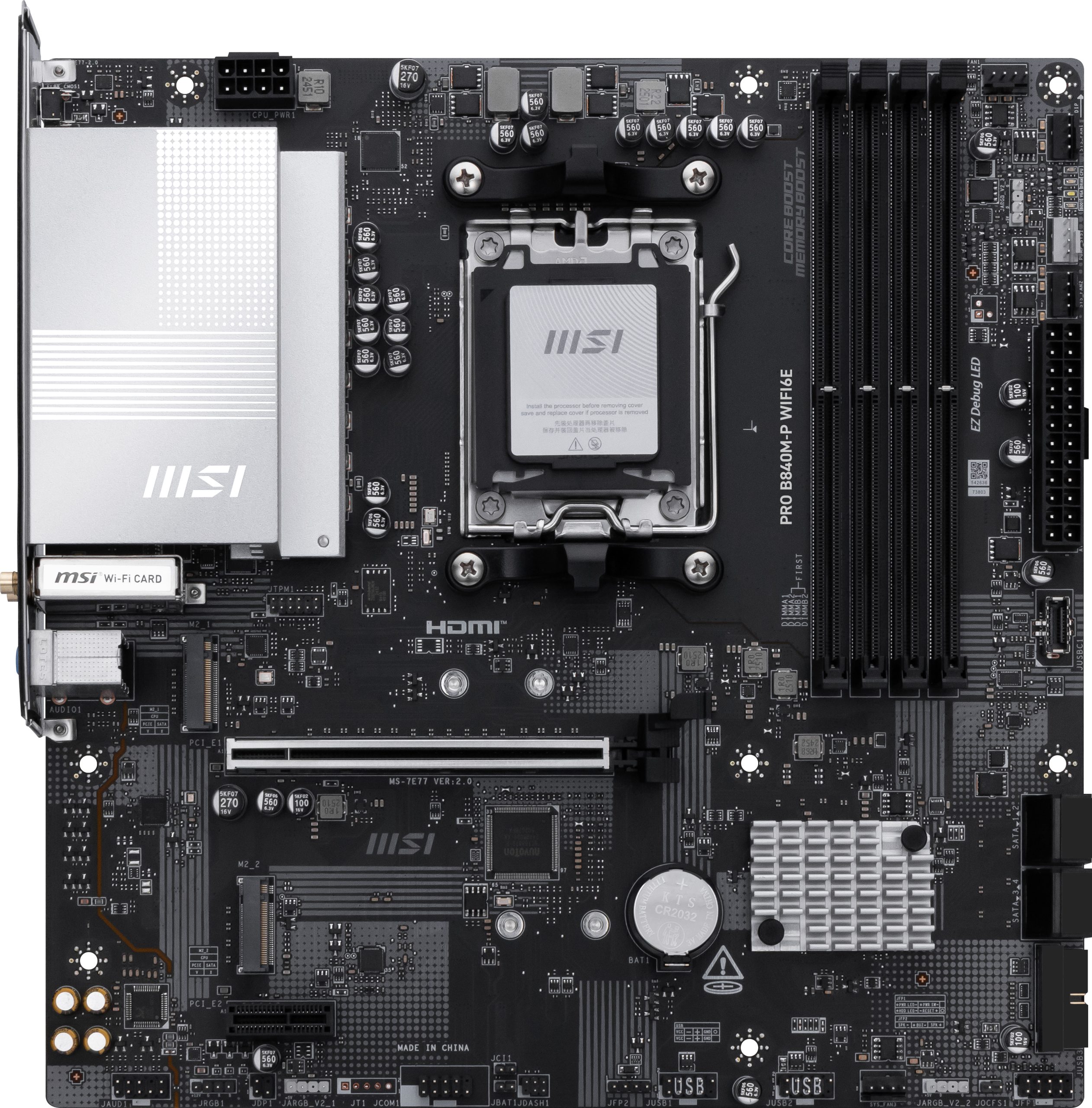 MSI PRO B840M-P WIFI6E M-ATX