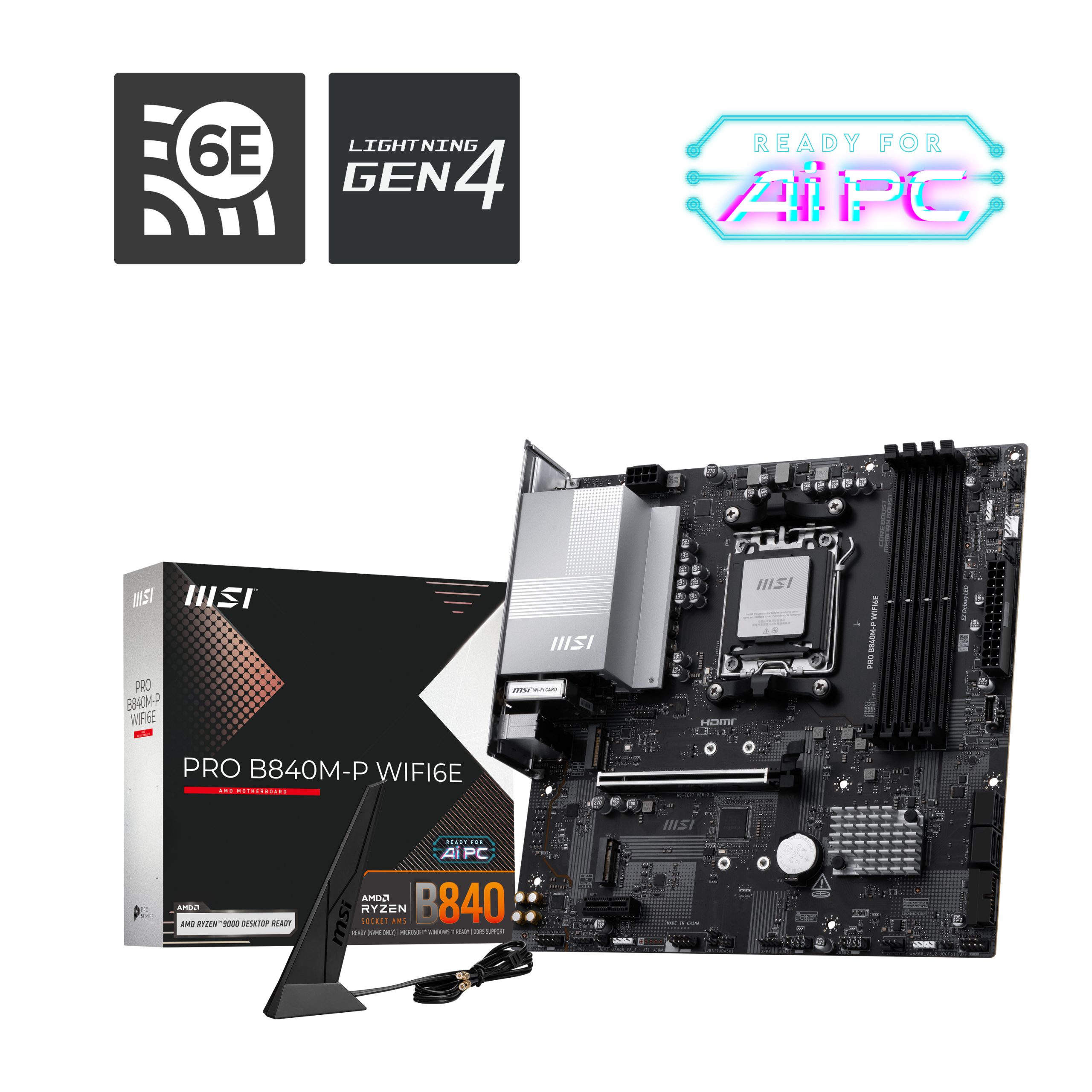 MSI PRO B840M-P WIFI6E M-ATX - Image 5