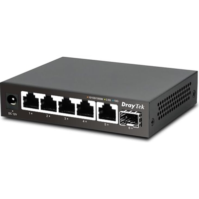 DrayTek VigorSwitch Q60x 5 Port 2.5G High Performance Unmanaged Switch - Image 2