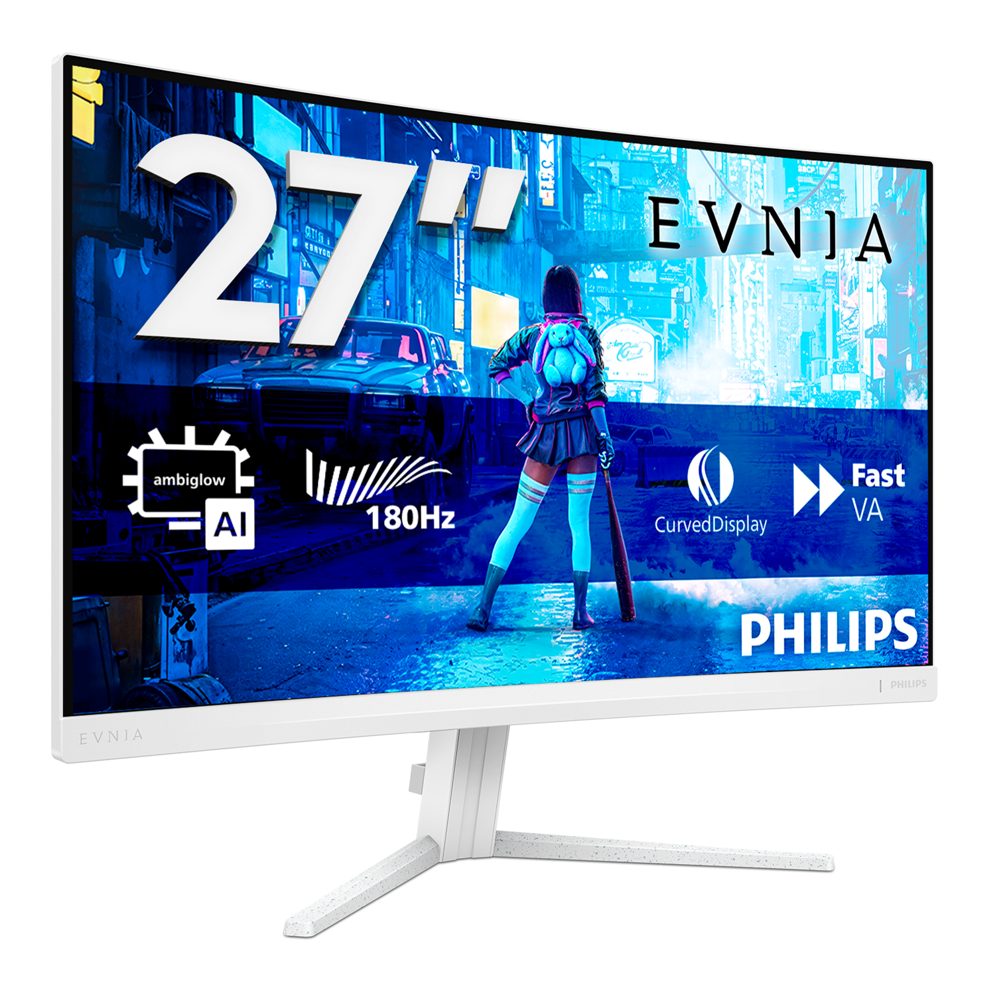 PHILIPS 27 VA MON CUR 27M2C5201L/00 WHT - Image 2