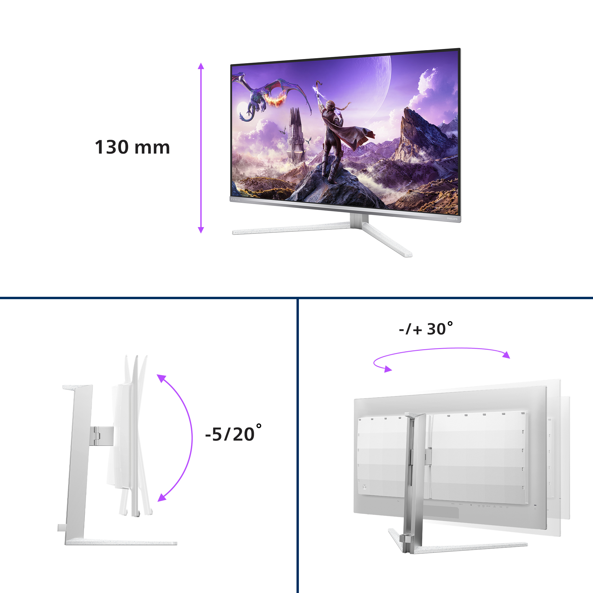 PHILIPS 31.5 OLED MON SPK 32M2N8900P/00 - Image 4