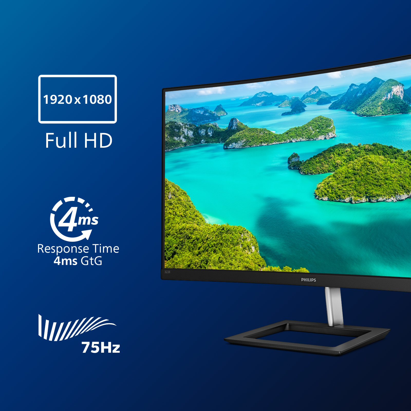 PHILIPS 31.5 VA MONITOR CURVED 322E1C/00 - Image 4