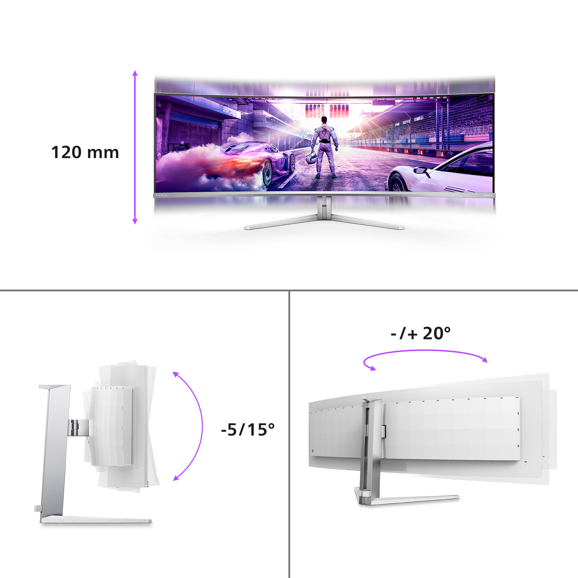 PHILIPS 48.9 OLED MON CUR 49M2C8900/00 - Image 3