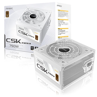 Antec CSK DC 750W White PSU, 80+ Bronze, Fully Wired, Antec's 5-year warranty - Image 2