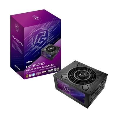 ASRock Phantom Gaming PG-1000G 1000W ATX Power Supply Unit, 80 Plus Gold Certified, 120mm Silent Cooling Fan, High Efficiency PSU - Image 2
