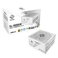 ASRock Steel Legend SL-1000G 1000W ATX Power Supply Unit, 80 Plus Gold Certified, 120mm Silent Cooling Fan, High Efficiency PSU