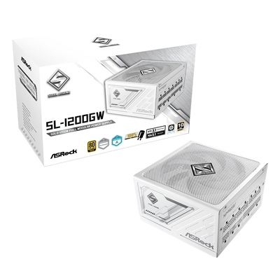 ASRock SL-1200GW 1200W ATX Power Supply Unit, 80 PLUS GOLD Certified, 135mm Striped Axial FDB Fan, High Efficiency PSU - Image 2