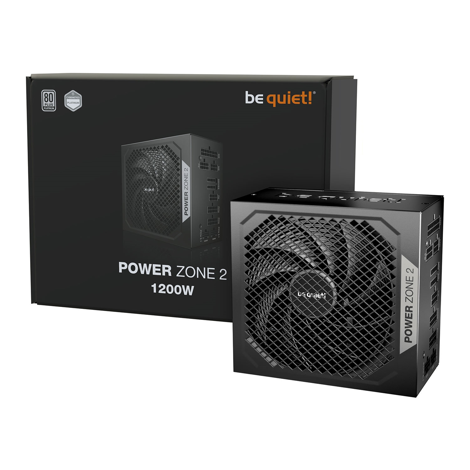 be quiet! Power Zone 2, 1200W, Semi-passive zero-RPM cooling, 2 x 90' angled 12V-2x6 connectors and PCIe 5.1/ATX 3.1 compatibility, 10-year manufacturer's warranty. - Image 3
