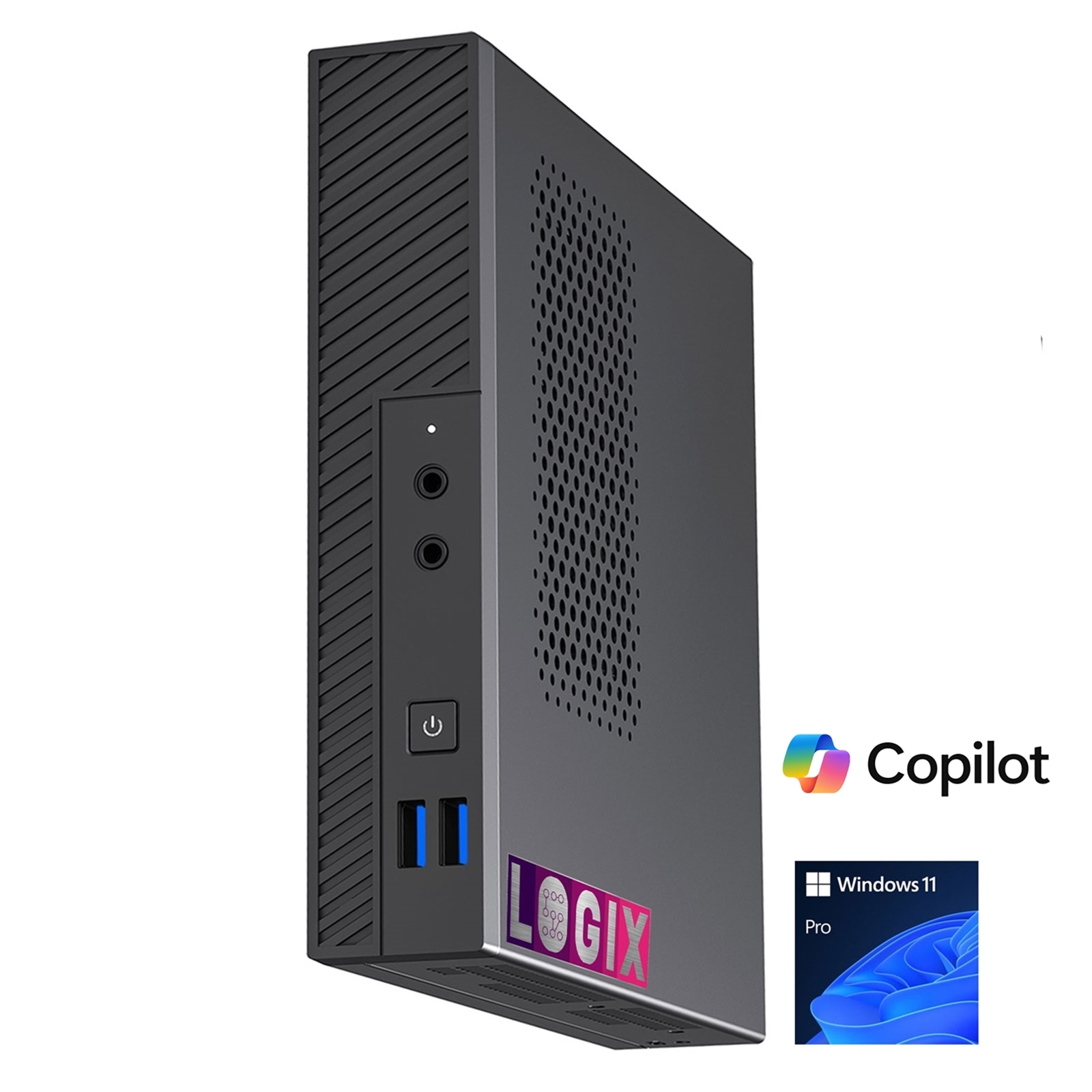 LOGIX 14th Gen Intel i5 10 Core 4.70GHz 1 Litre Mini Business / Security PC for Alarm & Door Entry Systems with 16GB RAM, 500GB NVMe SSD,WiFi BT, Windows 11 Pro, Keyboard & Mouse - Image 3