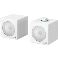Genius SP-HF300U, 4W, USB Audio Speakers/ USB-A & USB-C - White