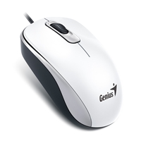 Genius DX-110 Wired USB Plug and Play Mouse, 1000 DPI Optical Tracking, 3 Button with Scroll Wheel, Ambidextrous Design with 1.5m Cable, White - Image 4