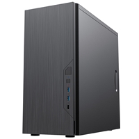 CiT Course Case, Home & Business, Black, Micro Tower, 2 x USB 3.0 / 1 x USB 2.0, Brushed Aluminium Finish for a Refined and Tidy Look, Micro ATX, Mini-ITX - Image 5