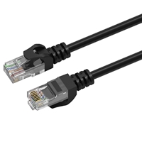 Prevo CAT6-BLK-2M Network Cable, RJ45 (M) to RJ45 (M), CAT6, 2m, Black, Oxygen Free Copper Core, Sturdy PVC Outer Sleeve & Clip Protector, Retail Box Packaging - Image 5