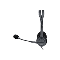 Logitech H111 Wired Headset, Stereo Sound, 3.5mm Audio Jack, Noise-Cancelling Microphone, Black - Image 6